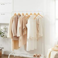 Holz Kleiderbügel in Weiß 100 Stück für Jacken Hosen Hemden anti-Rutsch Design 