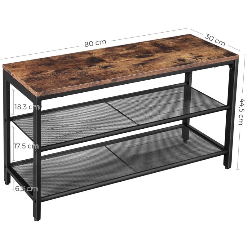 VASAGLE Coffre de Rangement, Banc Style Industriel, Siège rembourré PU, Bout de lit, pour Couloir, Chambre, Salon LSC80BX - Maison VASAGLE Coffre de Rangement, Banc Style Industriel, Siège rembourré PU, Bout de lit, pour Couloir, Chambre, Salon LSC80BX - Maison