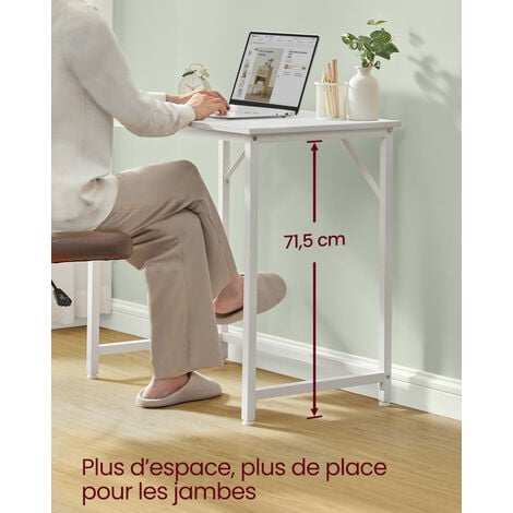 Bureau, Table, Poste de Travail, pour Bureau, Chambre, 50 x 80 x 76 cm,  Style Moderne