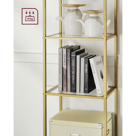 Présentoir Vitré 5 étages Avec Portes En Acrylique - Armoire De Rangement En Bambou 165x80x32 Cm - Pour Collection