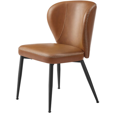 Tabourets De Bar VASAGLE EKHO Lot De 2 - Style Mi-Siècle Chic, Assise PU Confortable 66 Cm, Tabourets Ilot Cuisine Salle à Manger, Montage Facile, Noir D'Encre LBC086B01