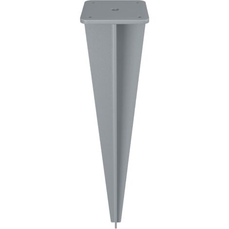 Piquet de Sol pour Store Latéral, Ancrage de Terre, Accessoire de Fixation, Compatible avec Stores Latéraux de SONGMICS avec Poteaux de Support en Acier, Gris