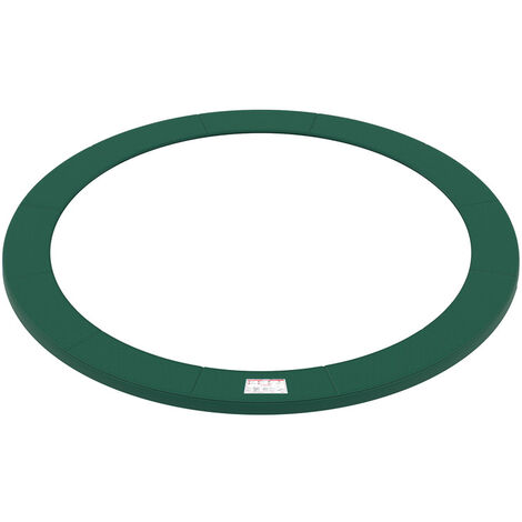SONGMICS Coussin de Protection de Trampoline, Coussin de Sécurité de Remplacement, Diamètre 427 cm, Largeur 30 cm, Résistant aux Rayons UV, Anti-déchirure, Protection Bordure, Vert Jungle