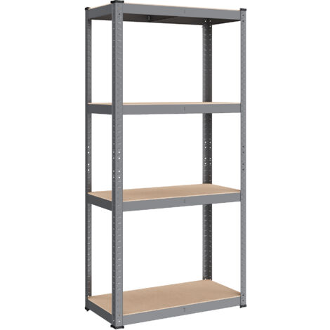 Songmics – Étagère de garage charge lourde 4 niveaux – Acier galvanisé – Dimensions 40 x 80 x 160 cm – Capacité 520 kg – Étagères réglables