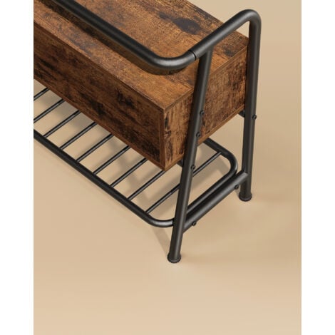 VASAGLE Banc à Chaussures, Organiseur De Chaussures Avec 6