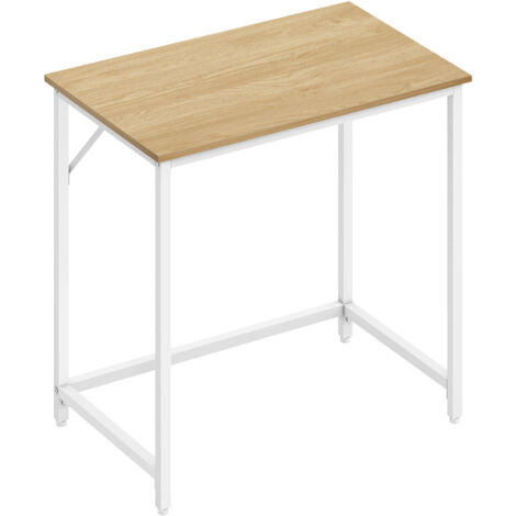 Vasagle – Bureau droit 80 x 50 x 75 cm – Panneau d’aggloméré et acier – Style industriel – Assemblage facile – Charge max 50 kg