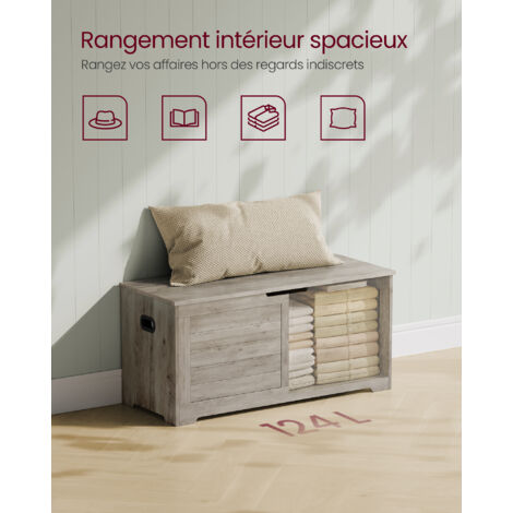 VASAGLE Coffre de Rangement Banc Chaussures - Pratique