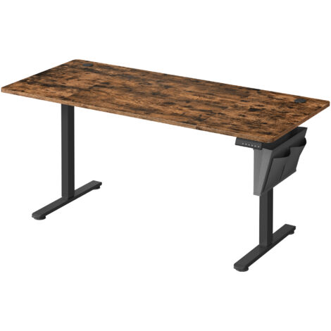 Songmics – Bureau électrique assis-debout réglable 160 x 70 cm – Hauteur 72-120 cm – 4 hauteurs mémorisables – Acier robuste et moteur silencieux
