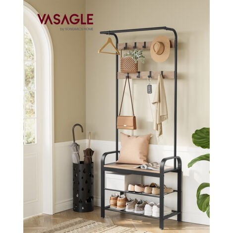 étagère à Chaussures YITAHOME Porte-manteau Avec Rangement Pour Chaussures, Arbre D'entrée étagère Chaussures