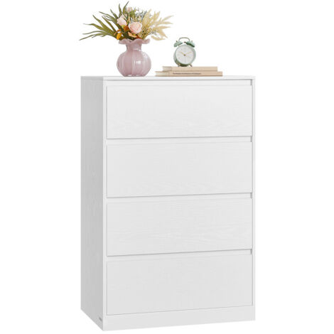 Vasagle – Commode moderne 4 tiroirs – Dimensions 40 x 60 x 97,4 cm – Panneau MDF et aggloméré – Sécurisée avec dispositifs anti-basculement (1/5)