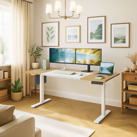 Bureau électrique réglable en hauteur cadre de bureau assis-debout