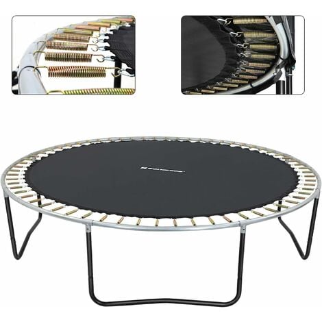 Tapis de Saut pour Trampoline, pièce de Rechange, Convient pour Un Trampoline, Noir - STB8BK Ø202cm