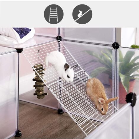 Enclos pour petit animal, clôture modulable, transparent LPC004W01