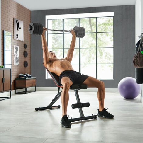 Kit haltères musculation avec barre d'extension 20 kg pour hommes