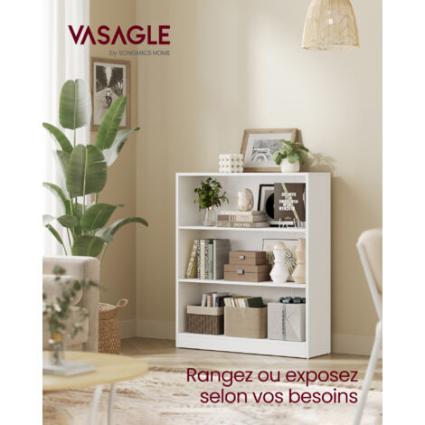 Vasagle Bibliothèque, étagère Rangement, Meuble Pour Dossier, Avec