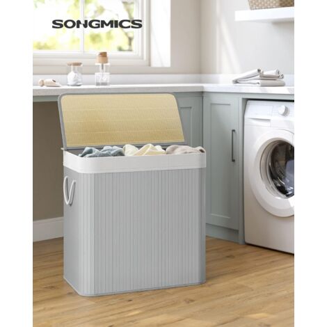 Bac Collecte Bouteilles Consignées 82L - Panier Linge Pliable Étanche Avec Poignées