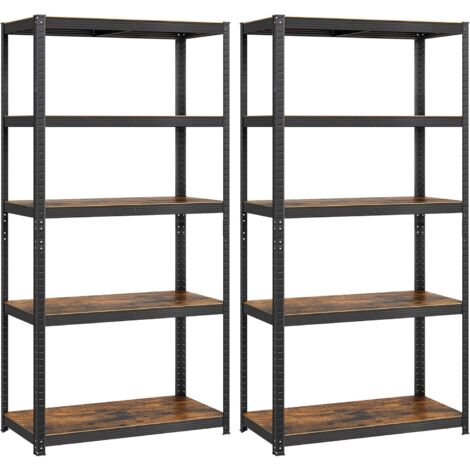Songmics – Rayonnage étagères charge lourde 200 x 100 x 50 cm – Structure acier renforcé – Capacité 120 kg par niveau – GLR050B12 (1/5)