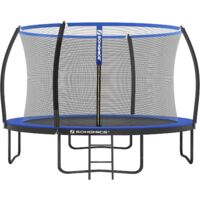 Songmics – Trampoline pour enfants 305 cm – Filet de sécurité – Poteau incurvé 180 cm – Coussins de protection – Cadre en acier galvanisé