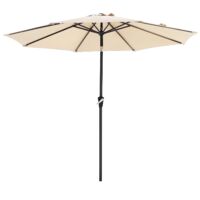 Songmics – Parasol droit 3m GPU30BE – Toile polyester hydrofuge UPF50+ – Mât en acier traité – Inclinaison facile – Pour terrasse, jardin, balcon