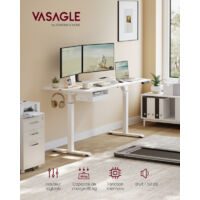 VASAGLE Bureau Électrique Réglable En Hauteur, Cadre De Bureau