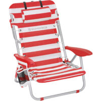 Songmics – Chaise de camping pliante avec dossier réglable – Hauteur de dossier 65 cm – Poids léger 3,1 kg – Capacité 150 kg – Tissu Oxford résistant