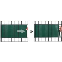 Rouleau de Brise-vue Vert 19cm x 40m Paravent Couverture de clôture en PVC pour Jardin Balcon Terrasse GPJ040L - Vert