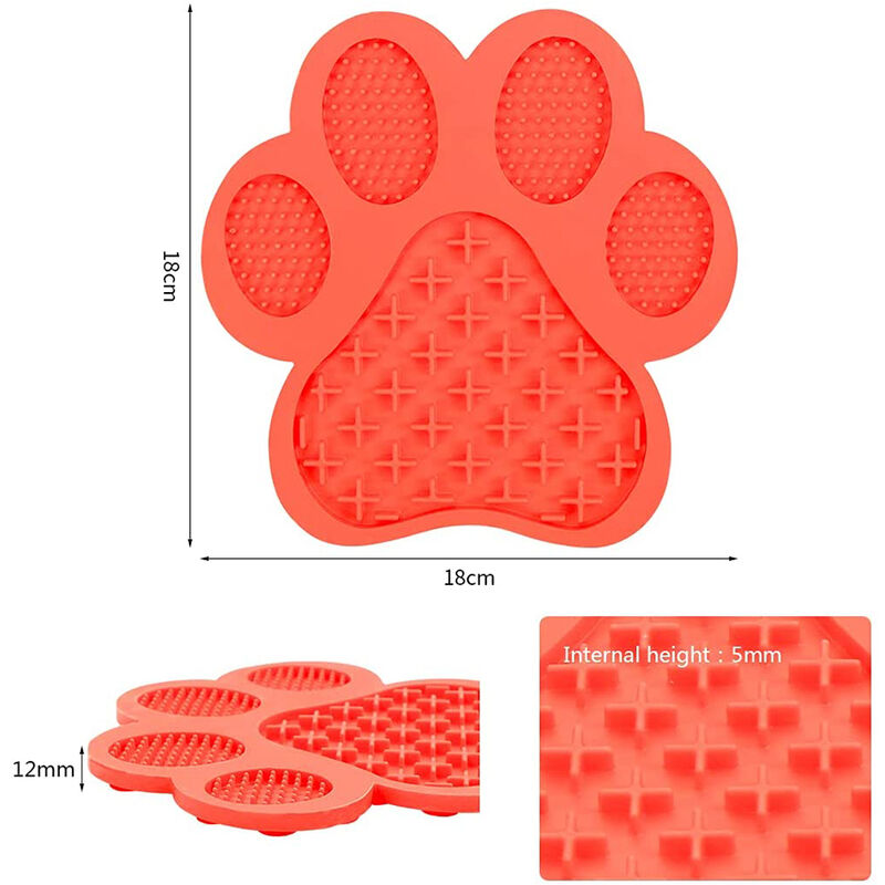 Kwispel Tapete para lamer perros, tapete para lamer perros con ventosas  para la ansiedad, tapete para lamer perros con mantequilla de maní