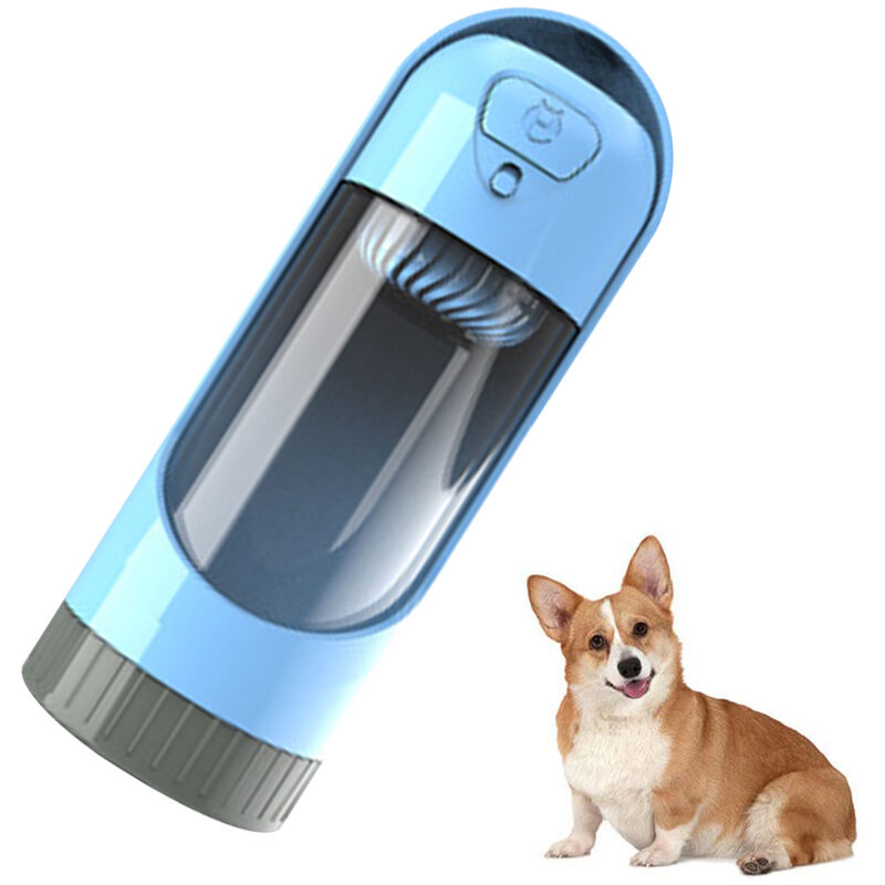 Portatil Botella Agua Perro, 500ml Bebedero Perro Viaje, Plegable  Dispensador de Agua Perros, Mascotas Botella Agua para Perros y Gatos  Caminar al