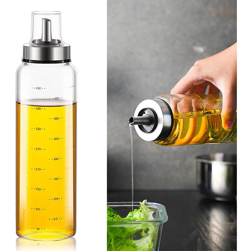 Shopstickle Botella dispensadora de aceite de oliva, dispensador de  botellas de aceite de oliva de cerámica de 17 onzas para aceite y vinagre  con
