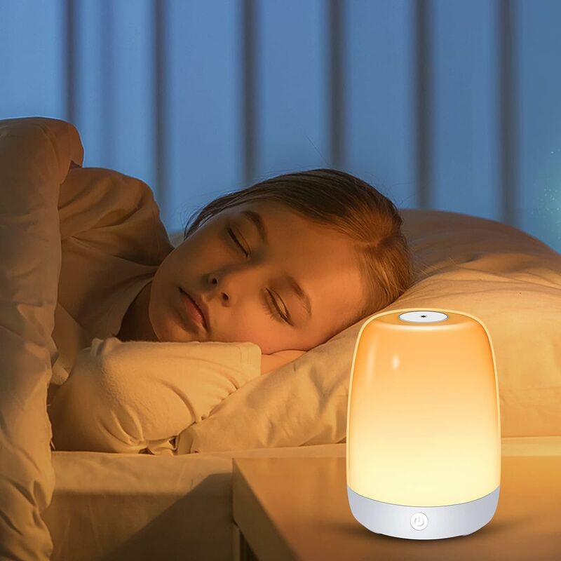Luz de Nocturna Plegable Lámpara de Noche LED para Los Niños Dormitorio Osairous Lámpara de Mesa LED Camping 3 Modos Regulable USB Recargable Portátil 