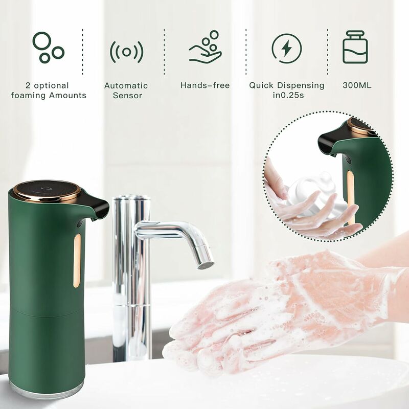 Dispensador de jabón de mano cuadrado - Dispensador de jabón para lavar  manos en la cocina (25 oz), Fabricante de dispensadores de jabón y  desinfectante automáticos