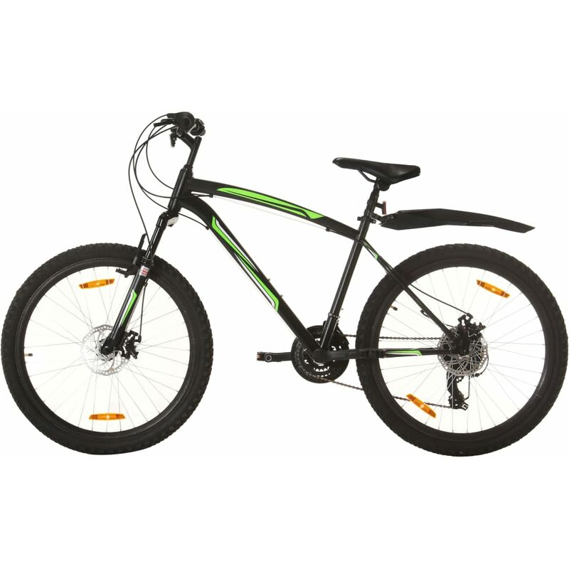 Bicicleta montaña 21 velocidades 26 pulgadas rueda 42 cm negro