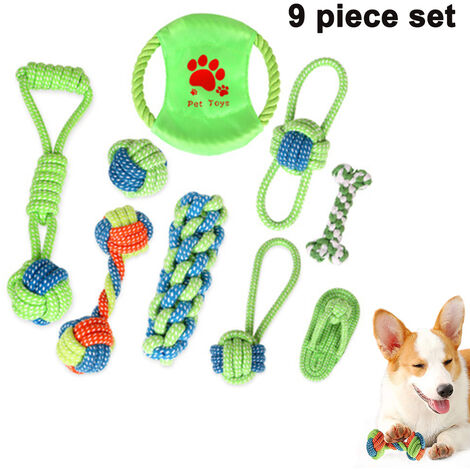 Juego De Juguetes Para Perros De 12 Piezas- Juguete de cuerda para perros,  Juguete Para Masticar