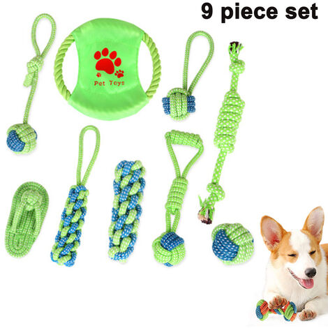 Juego De Juguetes Para Perros De 12 Piezas- Juguete de cuerda para perros,  Juguete Para Masticar