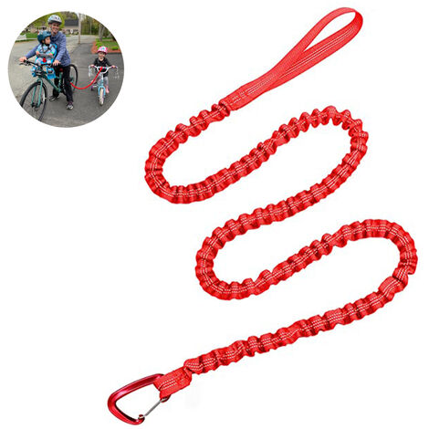  Cuerda de remolque de bicicleta, cuerda de remolque para  bicicleta para niños, cuerda elástica elástica para bicicleta infantil,  correa de remolque de bicicleta de 8.2 ft con bolsa de almacenamiento, 