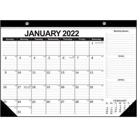 Calendario planificador de escritorio 2022 de enero de 2022 a junio de 2023 25,3 x 20,5 x 7,8 cm Calendario de escritorio 2022 