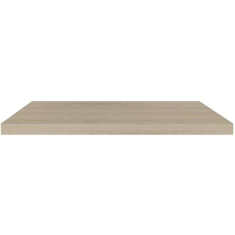 Estante Flotante Pared 4 Uds Mdf Roble Y Blanco 80x23,5x3,8 Cm