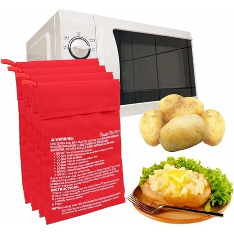 BOLSA MICROONDAS COCINAR PATATAS ROJA