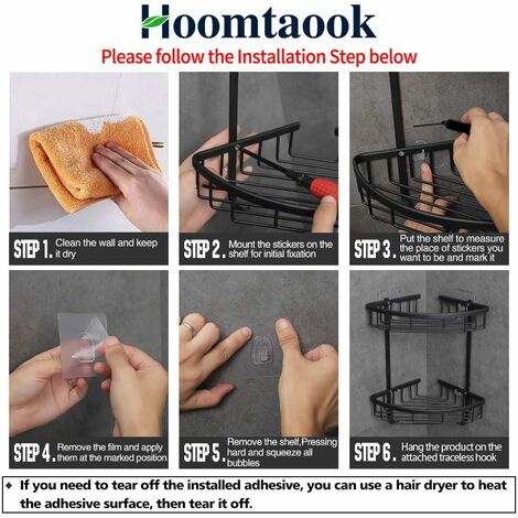 Hoomtaook Estantería Baño Rinconera de baño, Cesta Triangular de