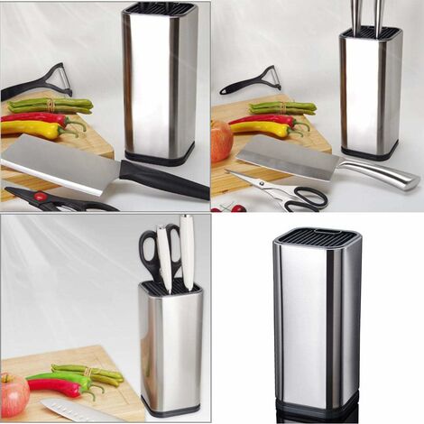 Estante De Porta Cuchillos De Cocina De Acero Inoxidable 304 Para