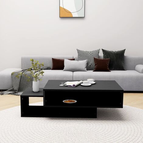  Mesas de centro plegables, mesa auxiliar de sofá, mesa de  cóctel moderna con marco de metal negro, mesa central multifunción para  sala de estar, oficina en casa, fácil montaje (color: A