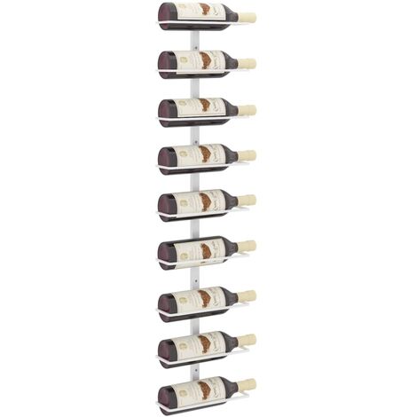 Yaheetech Soporte para Botella de Vino Botellero Metálico 126 cm de Pared  de 10 Botellas Vertical…