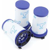 Juego de 3 Filtros de Repuesto para Aspiradoras Rowenta Air Force 360  \u200b\u200bRH9037 RH9038