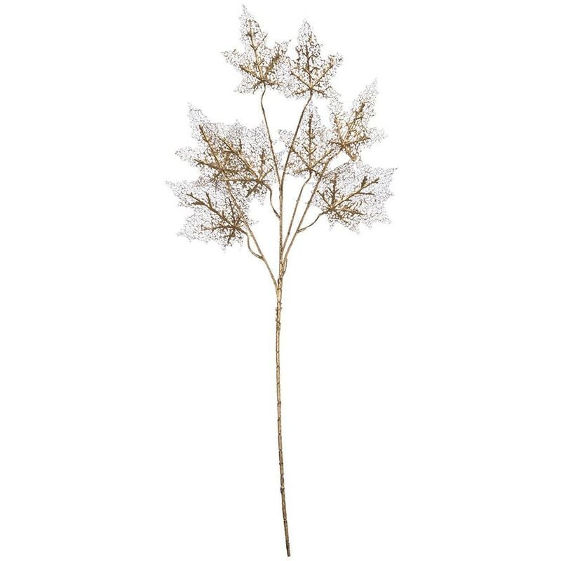 Branche décorative avec feuilles d'or 47x5x h85 cm