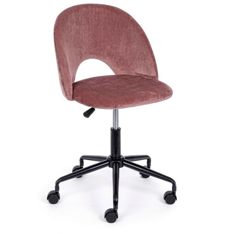 Chaise de bureau en velours ajustable - ross Calicosy