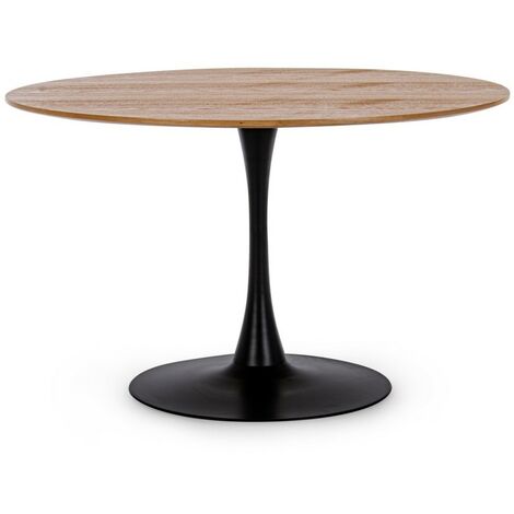 Table à manger ronde scandinave en bois 80cm - Umbria