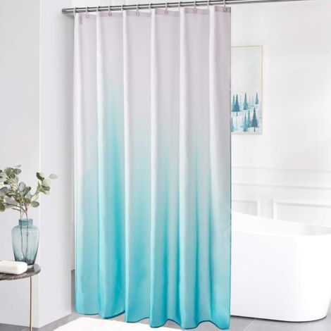 Rideau De Douche Imperméable Anti-moisissure 180x200 Cm - Tissu Polyester Lavable, 12 Crochets Inclus - Géométrie Rouge