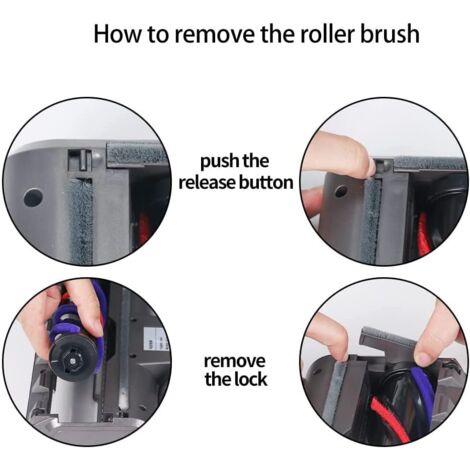 Brosse Électrique Compatible Avec Les Aspirateurs Dyson V7, V8, V10, V11, V15, Tête De Nettoyage À Entraînement Direct Avec 4 Lumières Led Avant Pour Sols Durs Et Moquettes Parquets