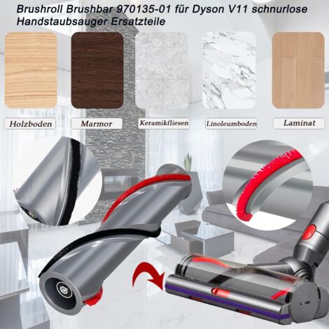 Rouleau De Brosse Pour Dyson V11, Barre De Défilement De Rechange Pour Aspirateur Dyson V11 Absolute V11 Animal Sv14, Pièce N° 970135-01, 970100-05