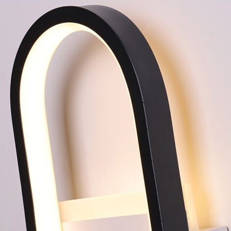 Applique Murale Moderne Applique Murale Créative Noire Applique Murale D'Intérieur Led Blanche 3000K, Pour Couloir, Escaliers, Hôtel, Salon, Chevet